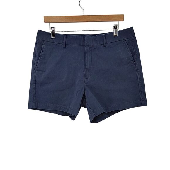 Quince Pants - Quince Women Organic Stretch Cotton Chino Shorts Navy 12
